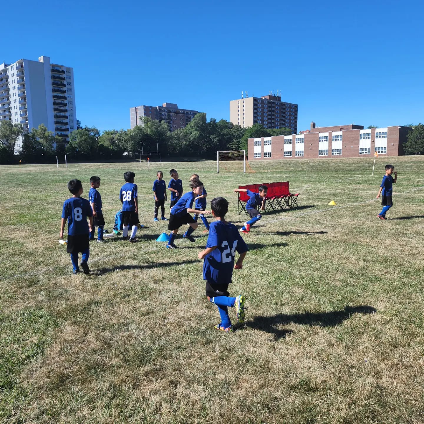 Kids Soccer Development training in outdoors Oakville Ontario