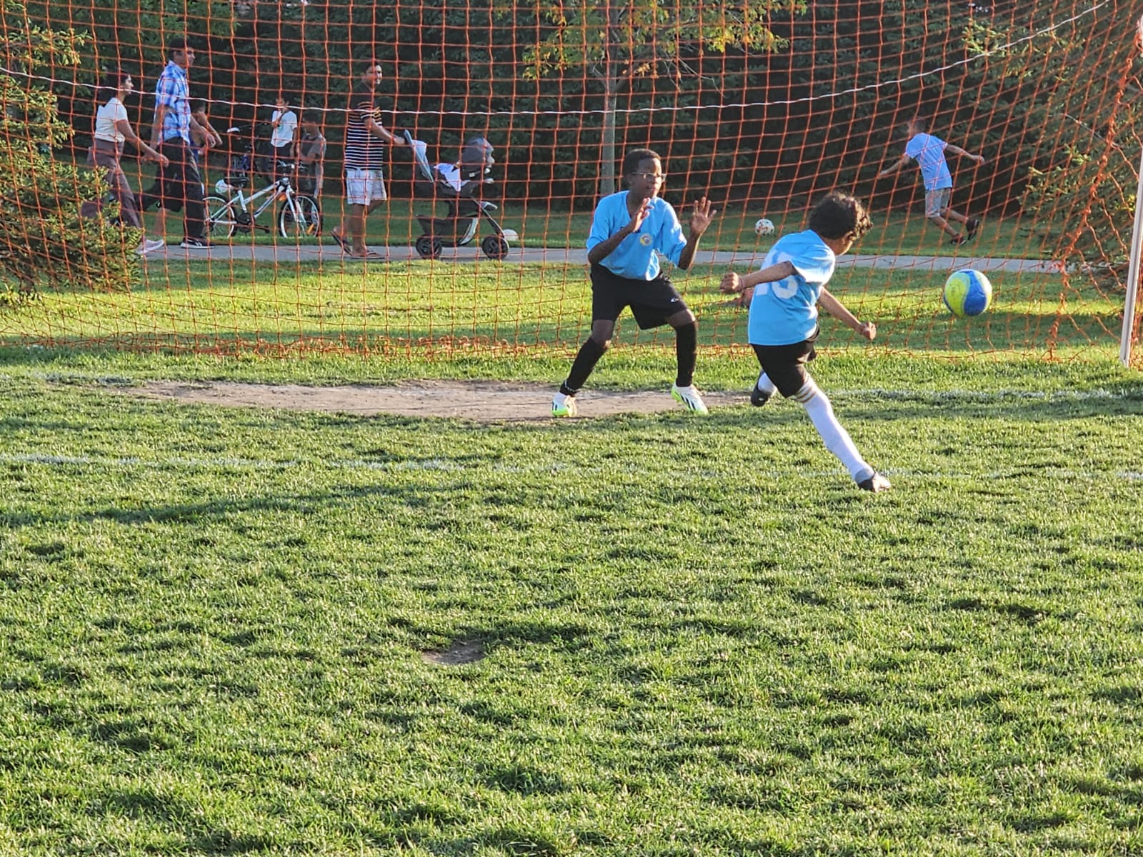 U12 Rep team having a penalty kick